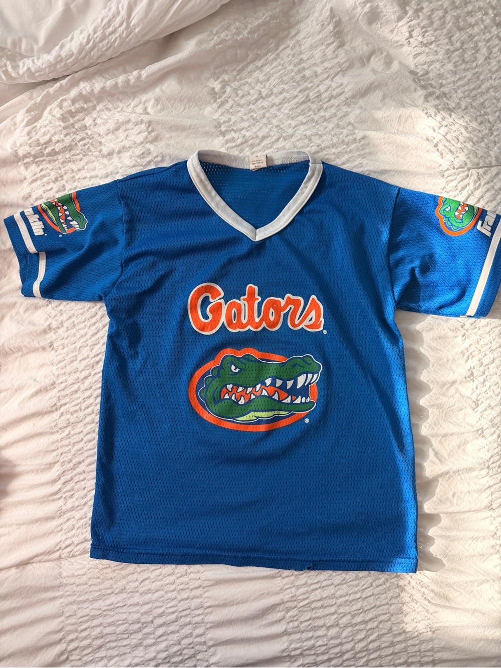 Kids Blue UF Gators Short-Sleeve Jersey Top